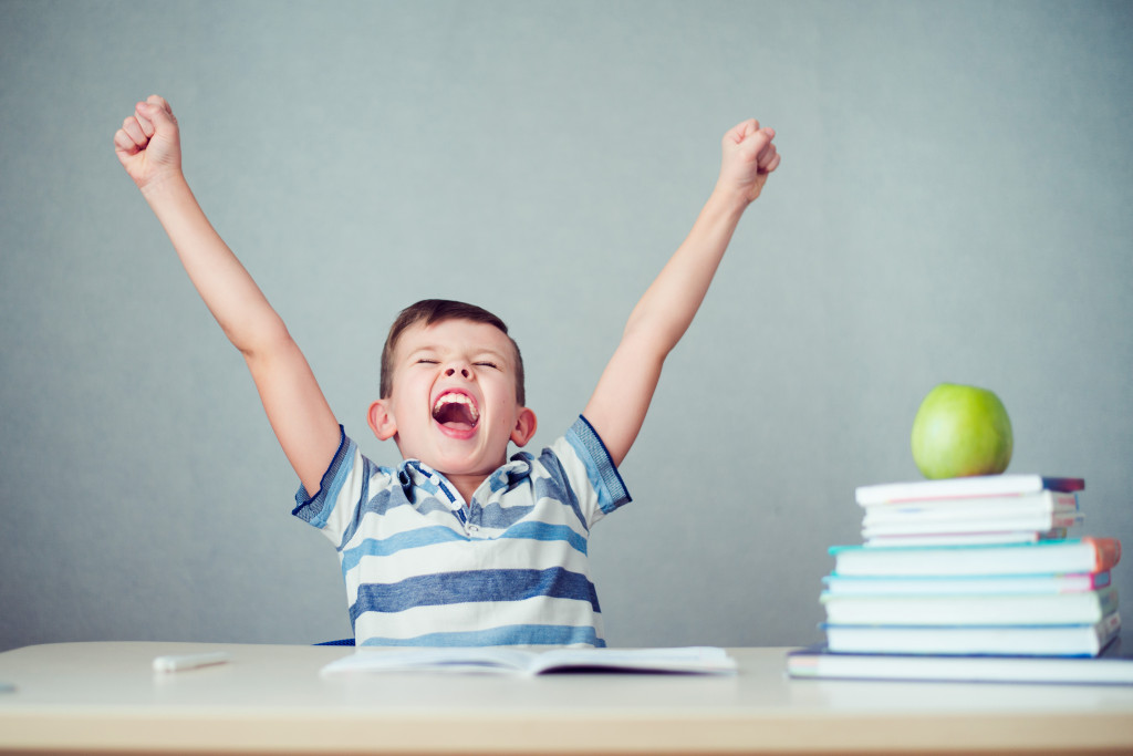 Child motivated to study